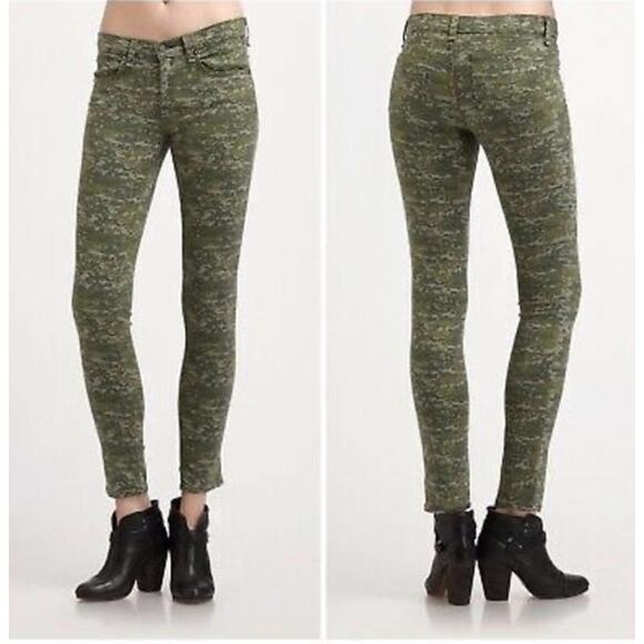 Rag & Bone Skinny Green Digital Graphic Camo Stretch Ankle Jeans 27 - Picture 10 of 10